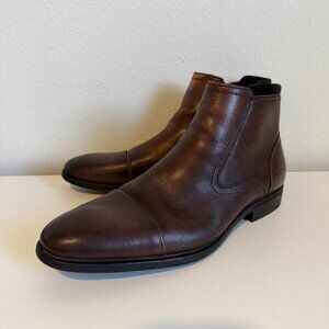 Kenneth Cole Reaction Edge Flex Men’s Brown Boots Size 10.5 Read Description